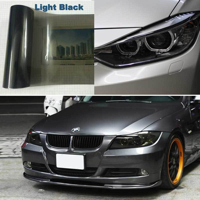 Pegatinas de pel&iacute;cula para luces de coche, 30/40x60cm, luz trasera te&ntilde;ida, l&aacute;mina adhesiva lateral, accesorios de pel&iacute;cula de luz de freno impermeables