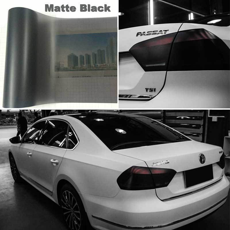 Pegatinas de pel&iacute;cula para luces de coche, 30/40x60cm, luz trasera te&ntilde;ida, l&aacute;mina adhesiva lateral, accesorios de pel&iacute;cula de luz de freno impermeables