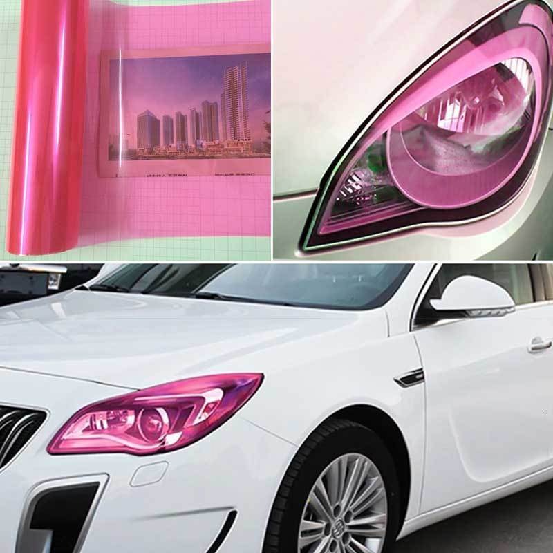 Pegatinas de pel&iacute;cula para luces de coche, 30/40x60cm, luz trasera te&ntilde;ida, l&aacute;mina adhesiva lateral, accesorios de pel&iacute;cula de luz de freno impermeables