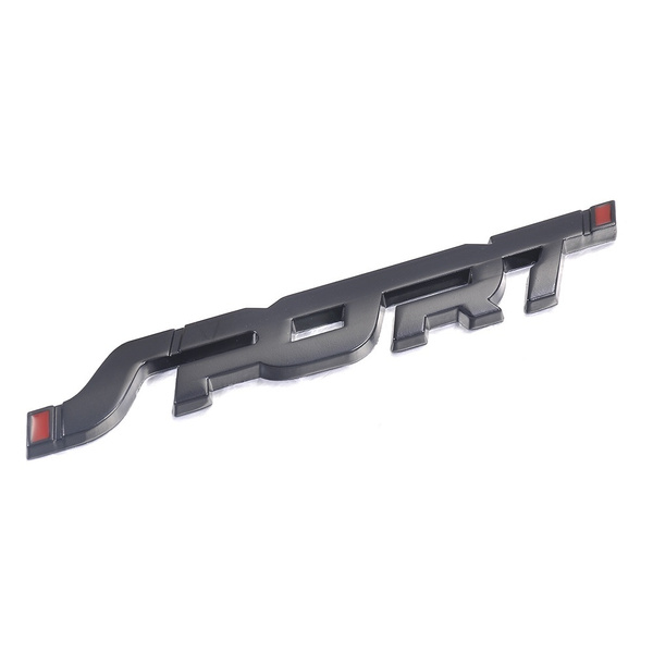 Accesorios para coche pegatina de Metal 3D cromado negro Auto Trunk Racing Sport Word Letter Logo insignia calcoman&iacute;a