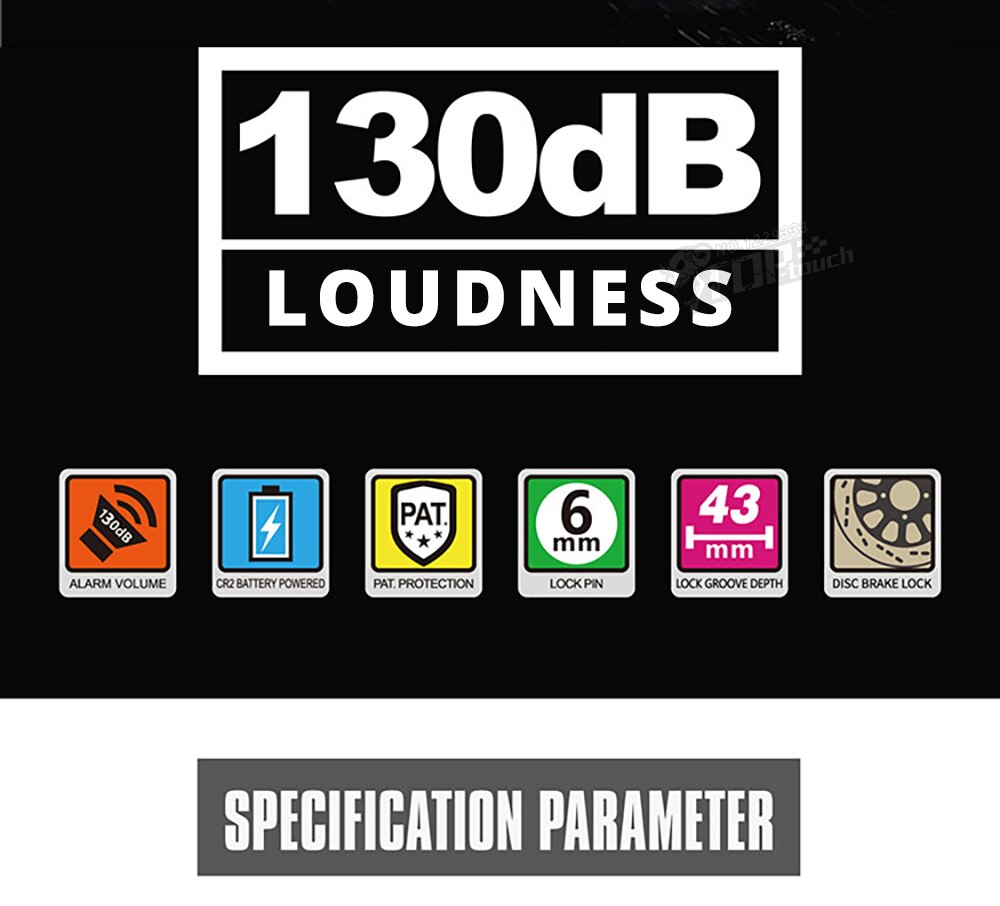 VEISON-candado de bloqueo de disco Para motocicleta, candado de Alarma impermeable Para bicicleta, Alarma Para Moto