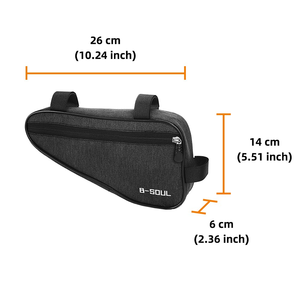 Bolsa triangular impermeable para bicicleta, bolsa para marco de tubo frontal, bolsa para bicicleta de monta&ntilde;a, bolsa para marco.