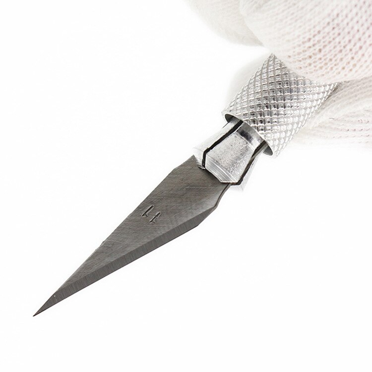 Juego de Herramientas de cuchillo de bistur&iacute; de Metal antideslizante, cortador, grabado, artesan&iacute;a, cuchillas + 40 piezas, PCB, herramientas de mano de reparaci&oacute;n DIY
