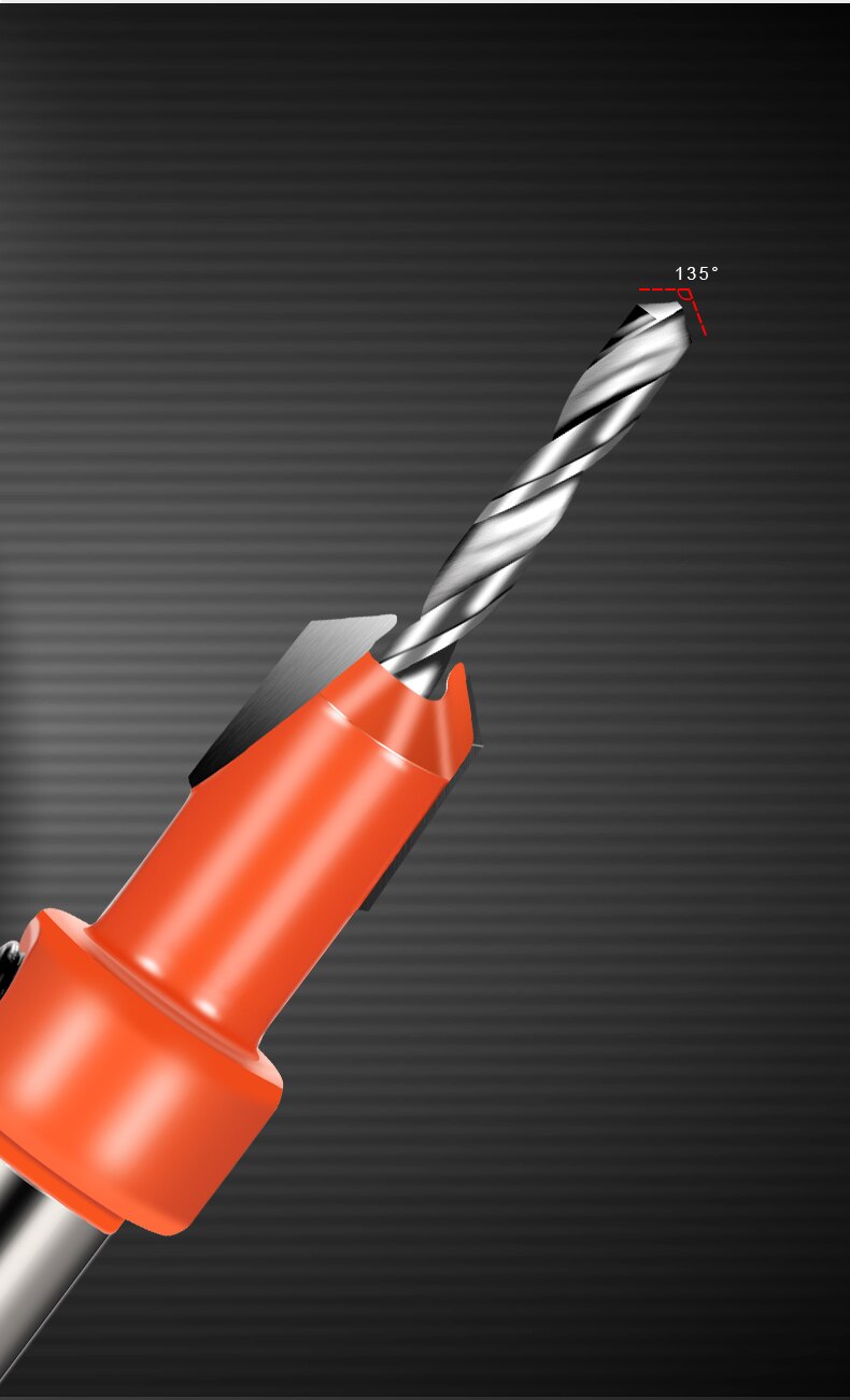 Newshark-herramienta para carpinter&iacute;a, v&aacute;stago HSS de 8mm, Broca de avellanado, Disimulador de tornillos, fresadora de madera, novedad de 2022
