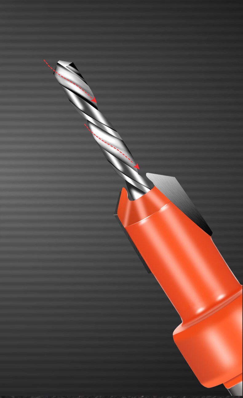 Newshark-herramienta para carpinter&iacute;a, v&aacute;stago HSS de 8mm, Broca de avellanado, Disimulador de tornillos, fresadora de madera, novedad de 2022