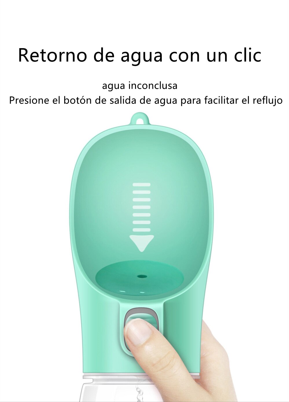 Botella de agua port&aacute;til para perro, bebedero de viaje para mascotas a prueba de fugas, taz&oacute;n de comida para gato, fuente para beber para caminar al aire libre, alimentador para perros dispensador de