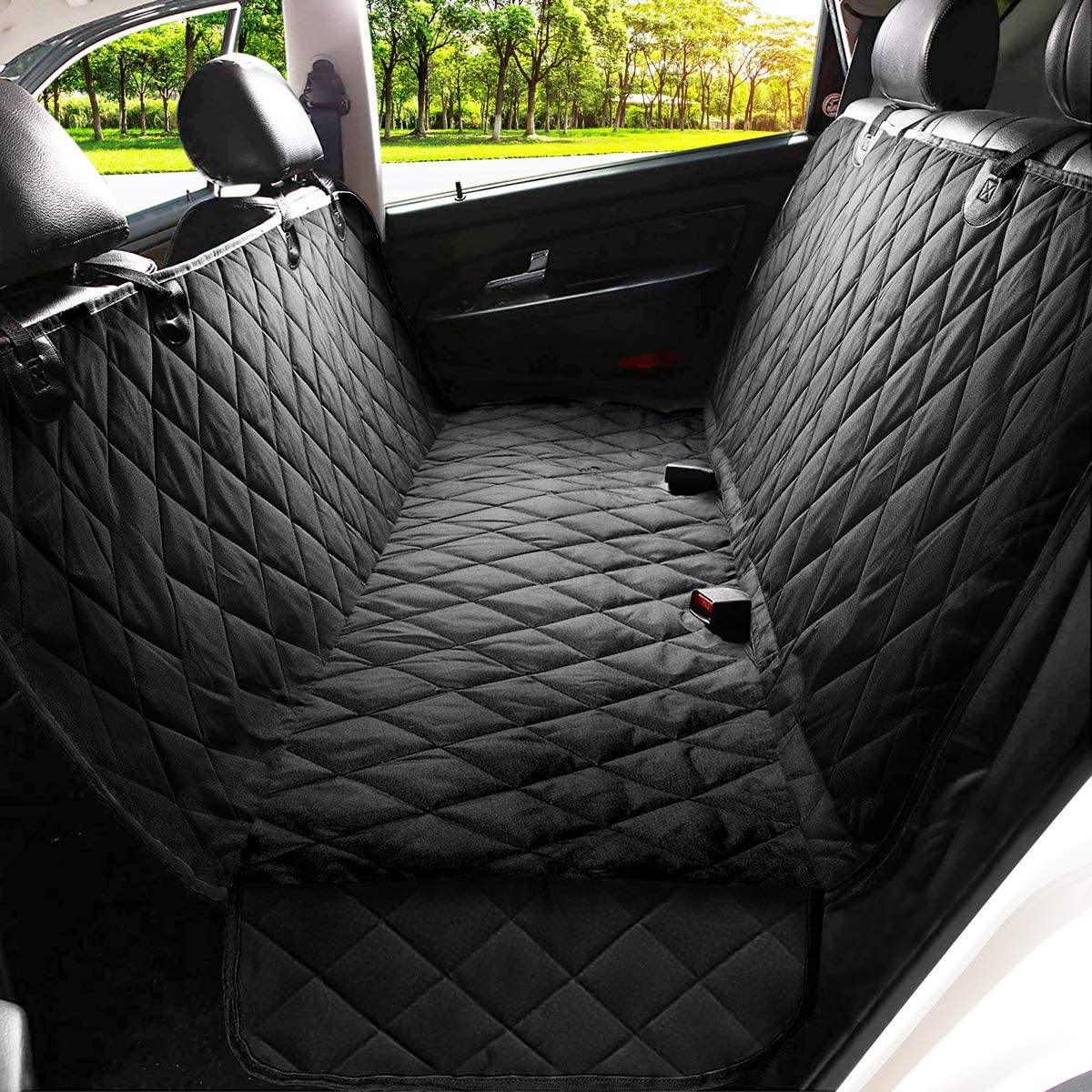 Funda impermeable para asiento de coche de perro, hamaca para mascotas, accesorios para coche, alfombrillas para maletero, Protector trasero para coche de perro