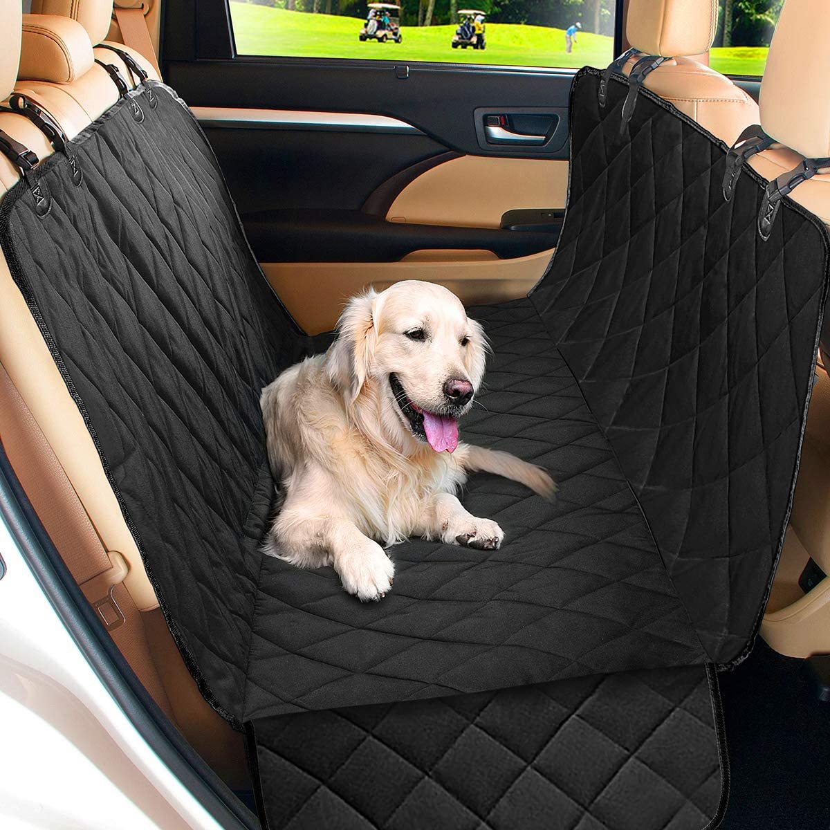 Funda impermeable para asiento de coche de perro, hamaca para mascotas, accesorios para coche, alfombrillas para maletero, Protector trasero para coche de perro