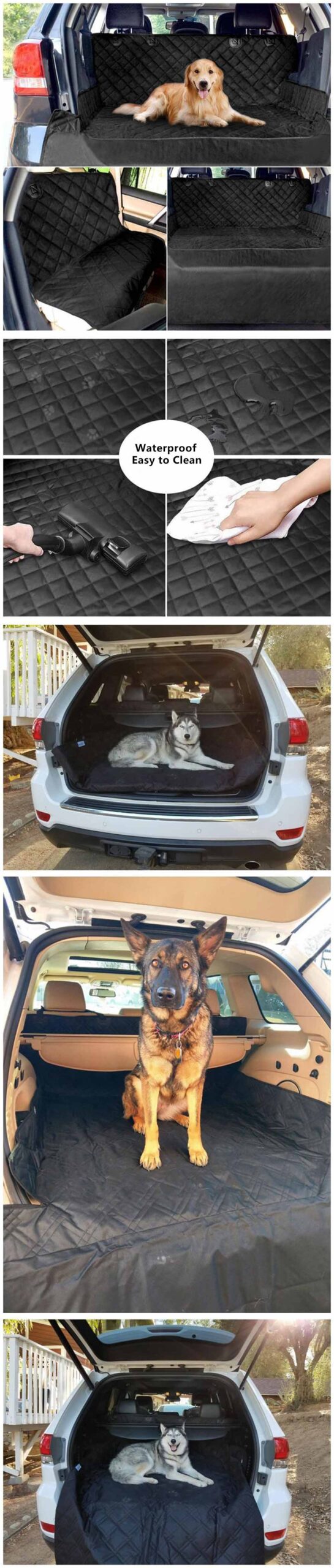 Funda de asiento de coche para perros, protector de maletero para perros, alfombrilla de transporte para perros, hamaca, protecci&oacute;n de maletero de coche