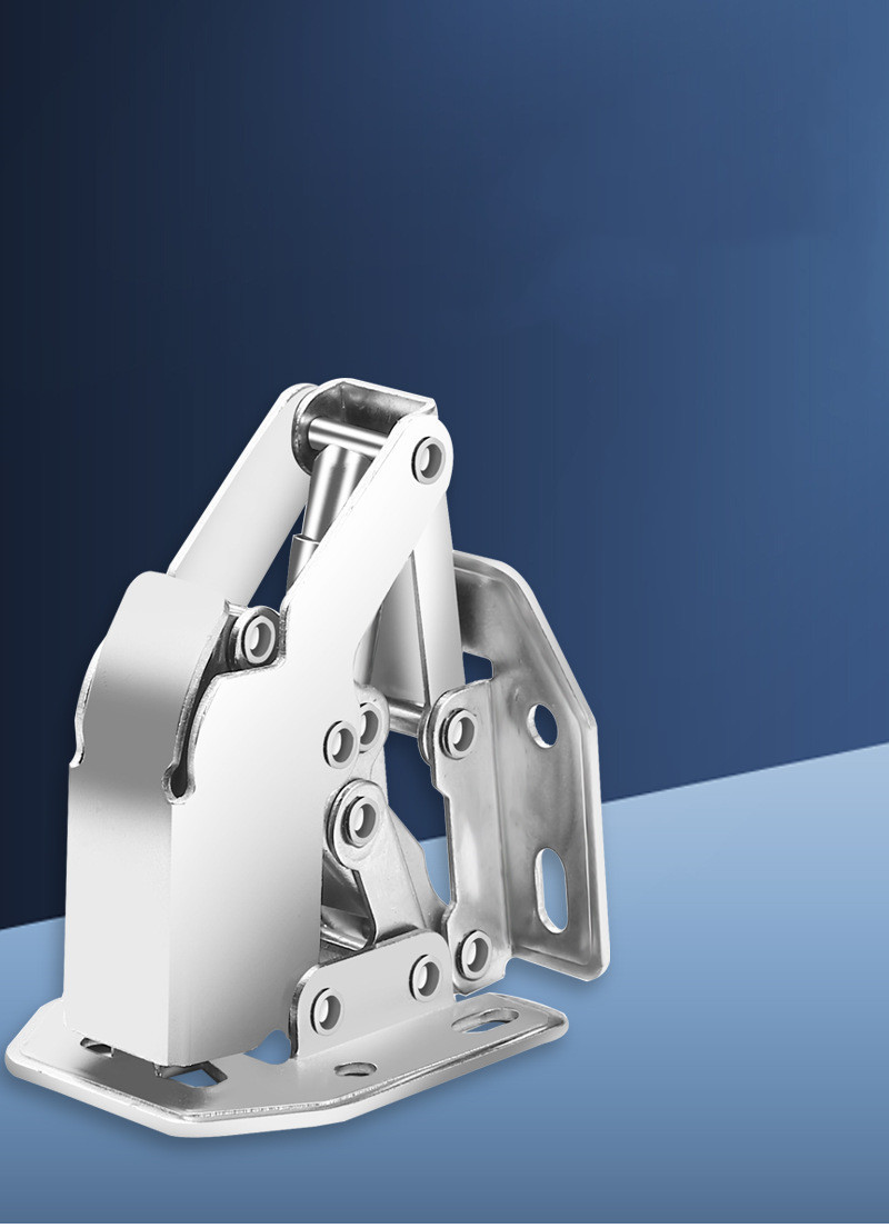 Bisagra hidr&aacute;ulica para puerta de armario, cierre suave, en forma de puente, sin agujero de perforaci&oacute;n, 90 grados