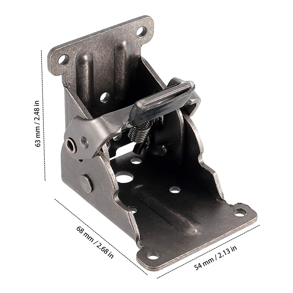 Marco de soporte plegable de hierro, bisagra autoblocante, accesorios de pata de mesa y fuelle, herramienta de Hardware para patas plegables, 1 pieza