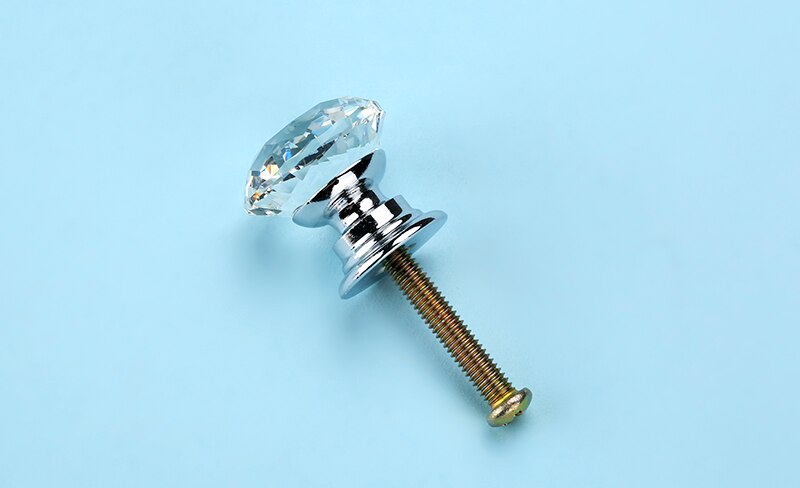 NAIERDI-pomos de cristal con forma de diamante para armario, tirador de caj&oacute;n, puerta de armario de cocina, Hardware