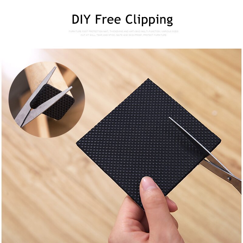 NAIERDI-alfombrilla autoadhesiva para muebles, almohadillas de fieltro antideslizantes, amortiguador para silla, Protector de mesa, Hardware, 1-24 Uds.
