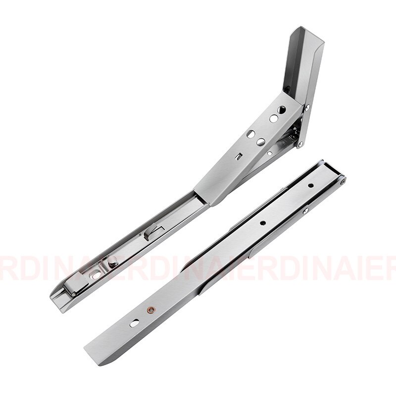 NAIERDI-Soporte de estante triangular plegable de acero, soporte de estante ajustable montado en la pared, banco, mesa, 2 uds.