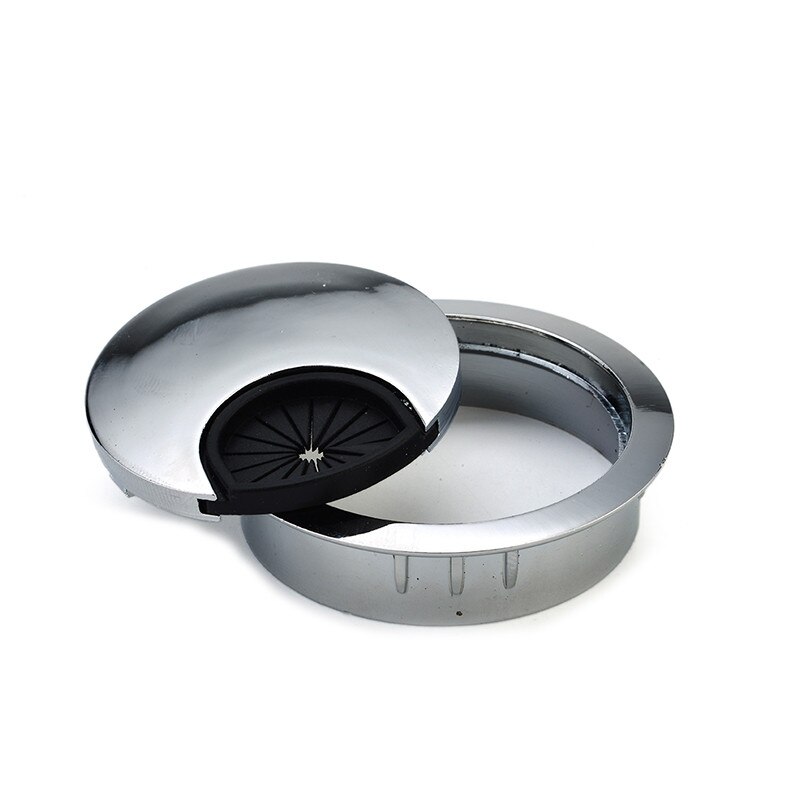 NAIERDI-Tapa para agujero (Gromet) de aleaci&oacute;n de Zinc para escritorio, ojal de ordenador, puerto de salida de Cable de mesa, caja de l&iacute;nea de superficie, herrajes para muebles