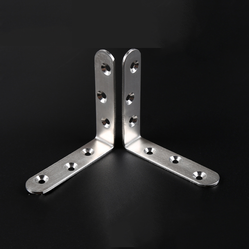 NAIERDI-soportes de esquina de acero inoxidable, Protector de siete tama&ntilde;os, soporte de esquina, herrajes para muebles, 10 Uds.