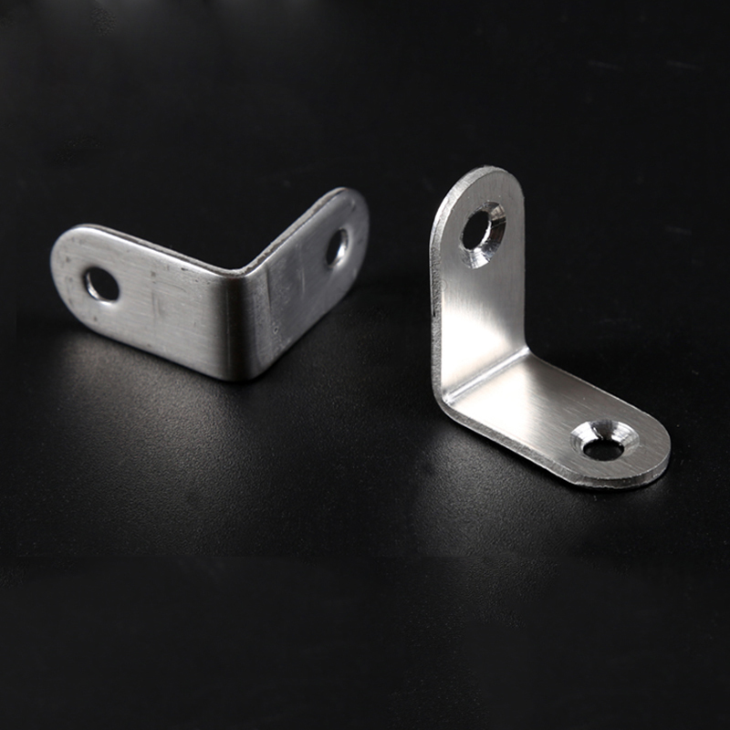 NAIERDI-soportes de esquina de acero inoxidable, Protector de siete tama&ntilde;os, soporte de esquina, herrajes para muebles, 10 Uds.