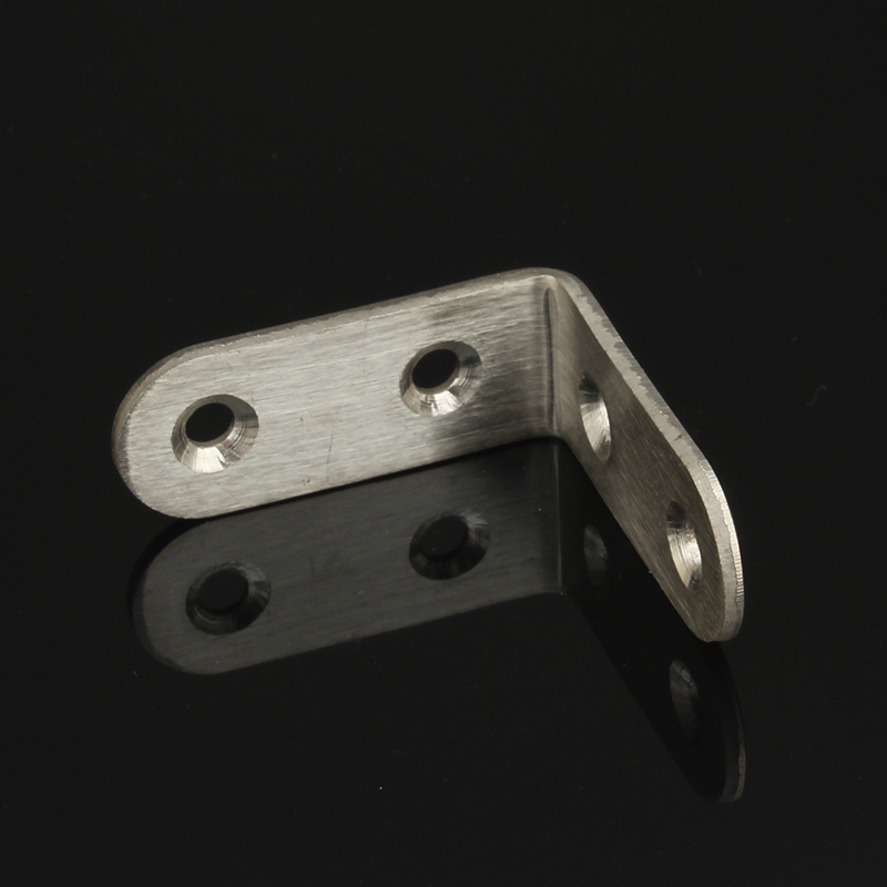 NAIERDI-soportes de esquina de acero inoxidable, Protector de siete tama&ntilde;os, soporte de esquina, herrajes para muebles, 10 Uds.