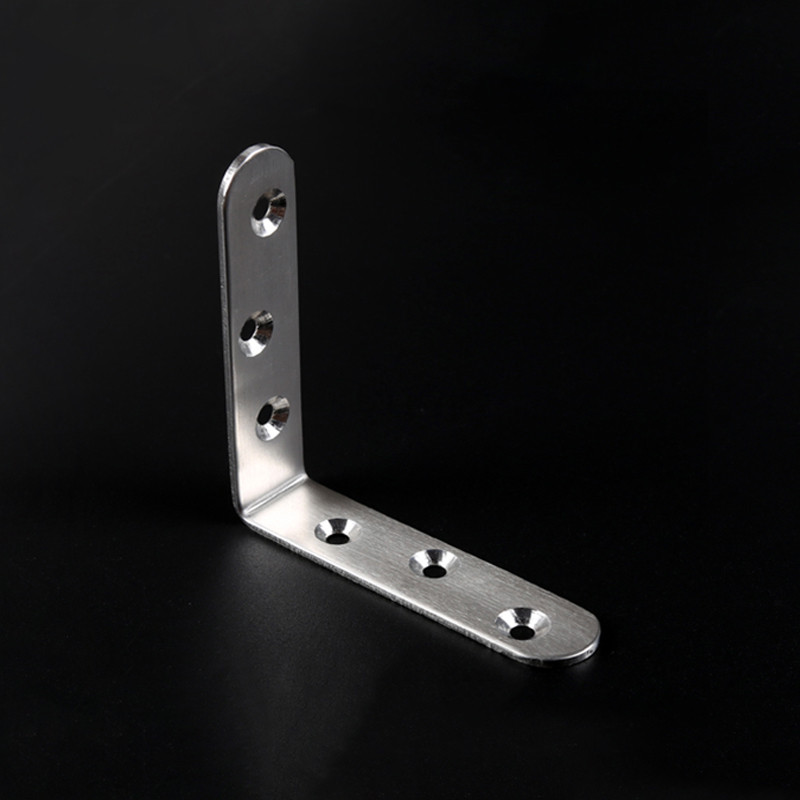 NAIERDI-soportes de esquina de acero inoxidable, Protector de siete tama&ntilde;os, soporte de esquina, herrajes para muebles, 10 Uds.