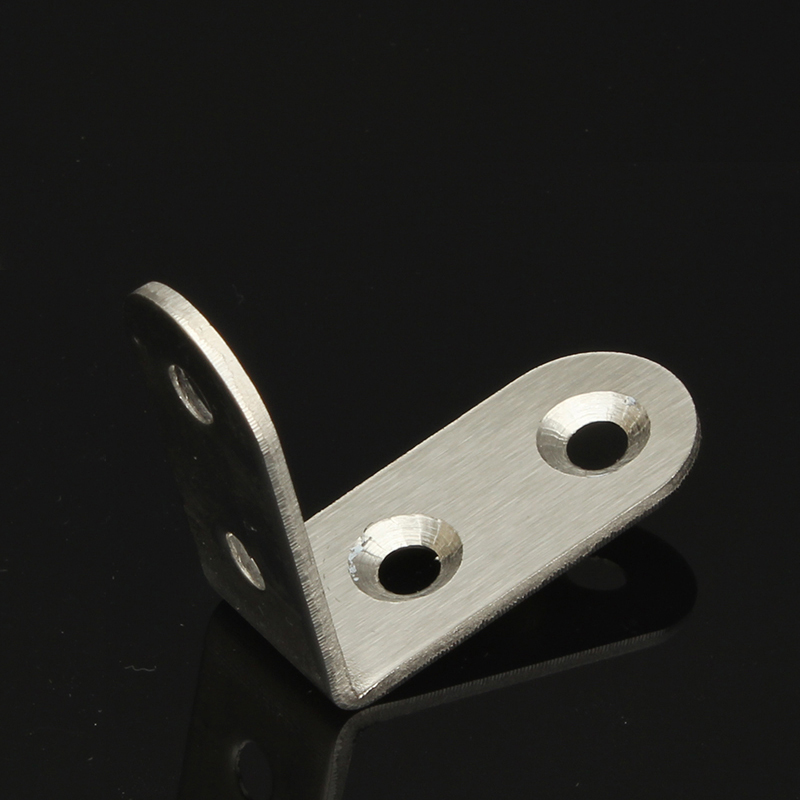 NAIERDI-soportes de esquina de acero inoxidable, Protector de siete tama&ntilde;os, soporte de esquina, herrajes para muebles, 10 Uds.