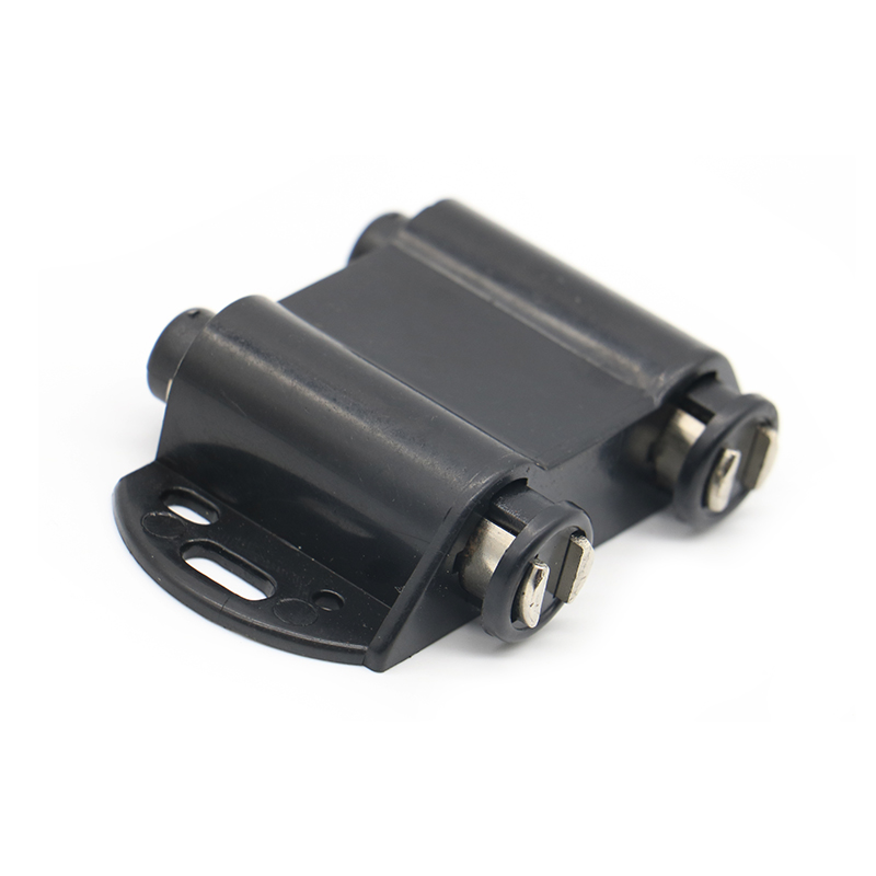 NAIERDI-Tope de puerta magn&eacute;tico, soportes de captura de armario, abrazaderas de vidrio, cierre de puerta para muebles de armario de cocina, color negro