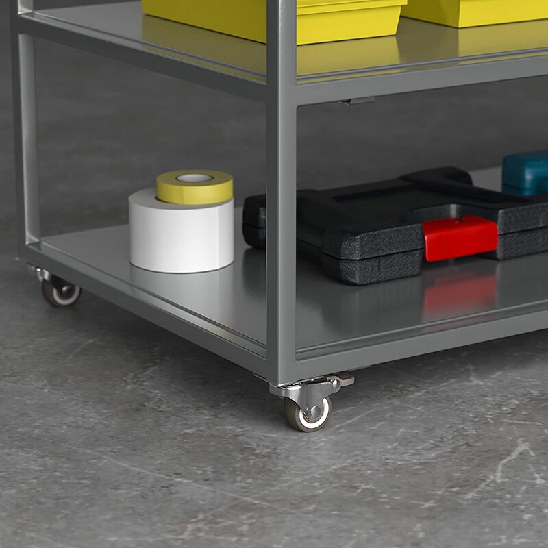 NAIERDI-ruedas giratorias de goma suave TPR, ruedas de rodillo de alta resistencia, con freno, para muebles, plataforma, 4 Uds.