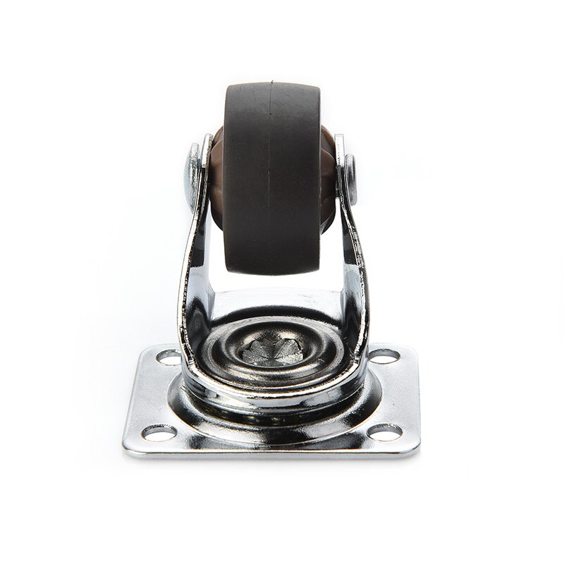 NAIERDI-ruedas giratorias de goma suave TPR, ruedas de rodillo de alta resistencia, con freno, para muebles, plataforma, 4 Uds.