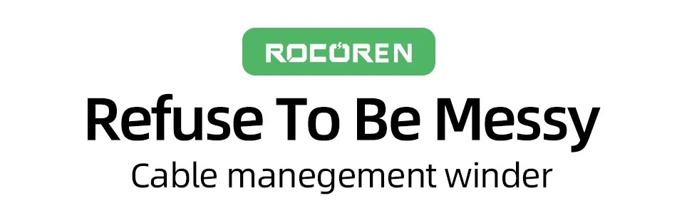 Rocoren-organizador de cables, enrollador de cables USB, Protector de cargador para tel&eacute;fono, rat&oacute;n, auriculares, soporte de Cable de protecci&oacute;n