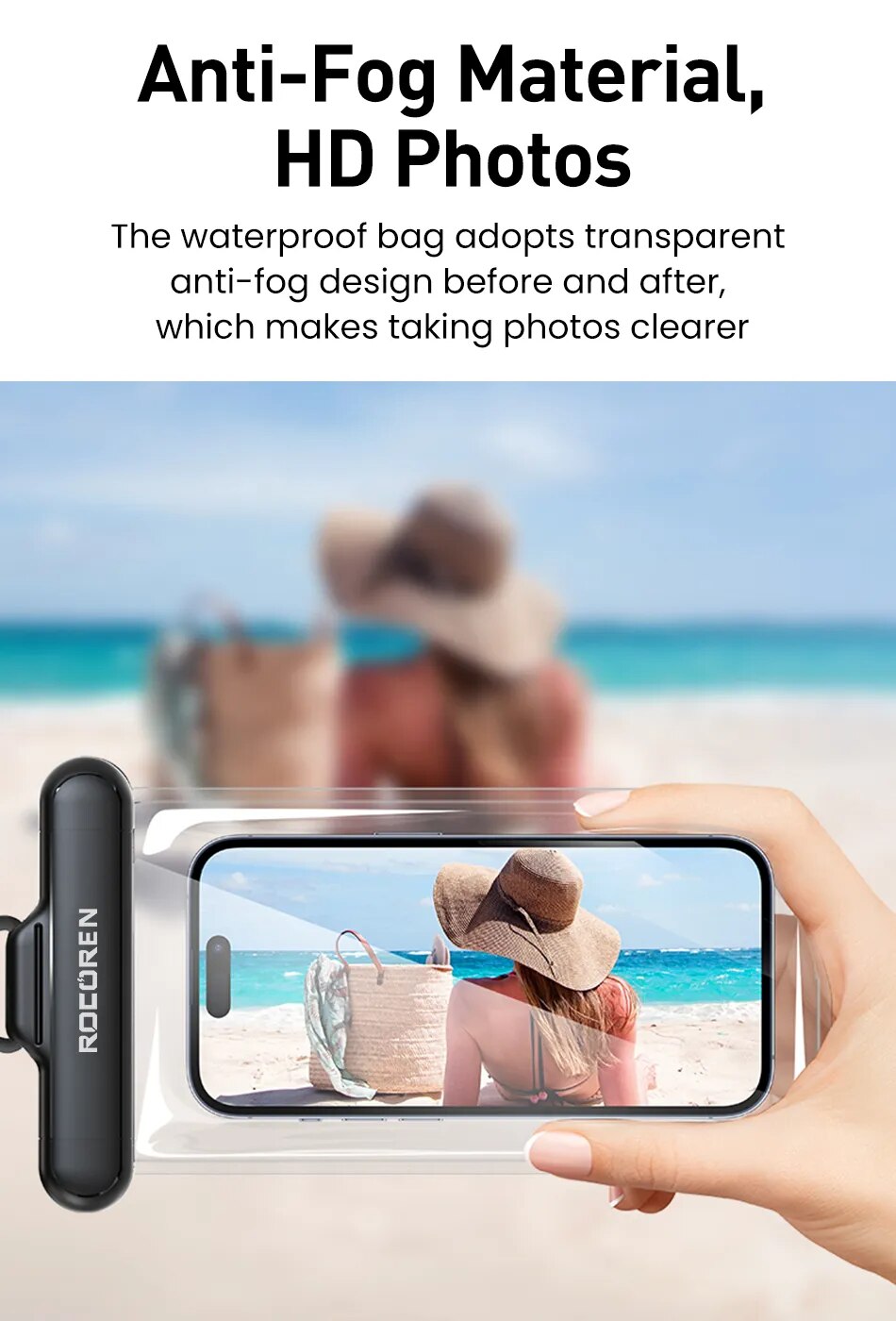 Rocoren-funda de tel&eacute;fono impermeable para iPhone 14, 13, 12 Pro, Samsung, Xiaomi, funda de tel&eacute;fono a prueba de agua, bolsa de protecci&oacute;n Universal