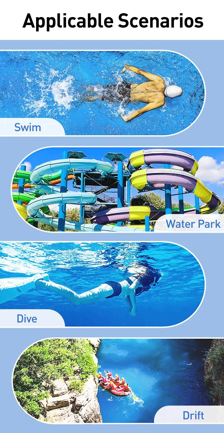 Rocoren-funda de tel&eacute;fono impermeable para iPhone 14, 13, 12 Pro, Samsung, Xiaomi, funda de tel&eacute;fono a prueba de agua, bolsa de protecci&oacute;n Universal