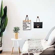 Paquete de 4 ganchos para abrigos, ganchos de madera para pared, ganchos decorativos de madera, ganchos resistentes, colgador de pared antiguo para sala de estar