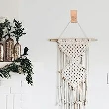 Paquete de 4 ganchos para abrigos, ganchos de madera para pared, ganchos decorativos de madera, ganchos resistentes, colgador de pared antiguo para sala de estar