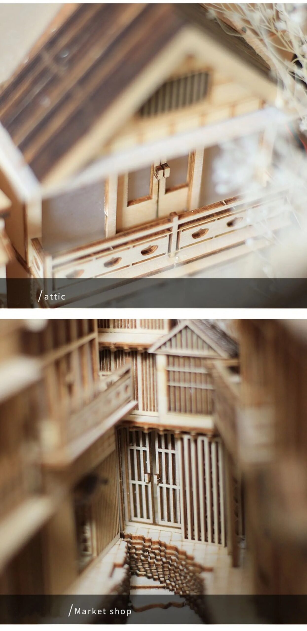 Ginzan Hot spring Kit de bricolaje, inserciones de Nook de libros de madera, sujetalibros de arte, decoraci&oacute;n de estanter&iacute;a, soporte de Anime Spirited Away