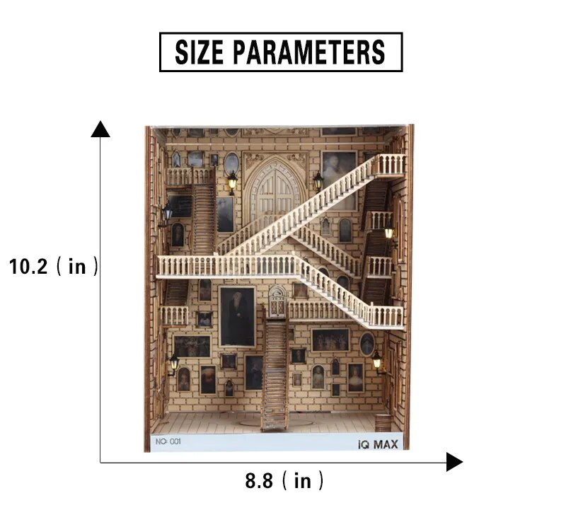 Inserciones de libros de madera, sujetalibros de arte, decoraci&oacute;n de estanter&iacute;a, soporte de jard&iacute;n de hadas, miniaturas, accesorios de decoraci&oacute;n del hogar