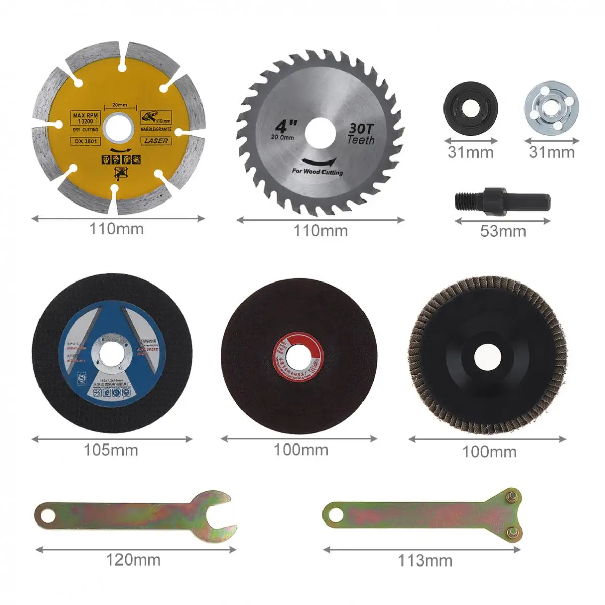 Accesorios de carpinter&iacute;a con mango de conversi&oacute;n de metal para herramientas funcionales