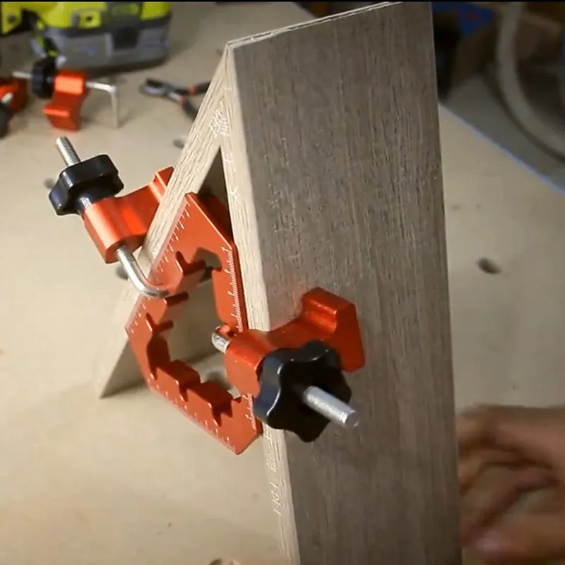 Herramienta de abrazaderas de &aacute;ngulo recto para carpinter&iacute;a