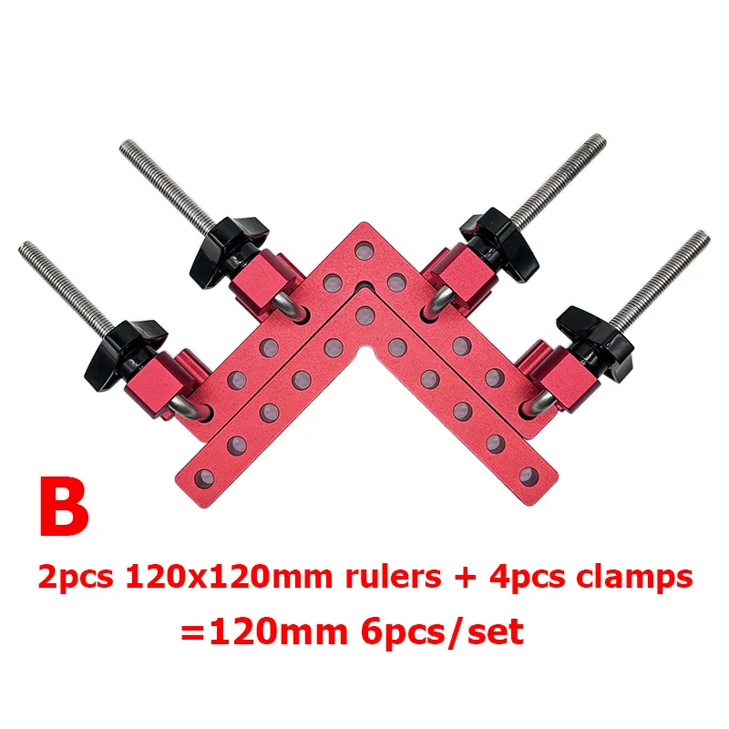 Herramienta de abrazaderas de &aacute;ngulo recto para carpinter&iacute;a