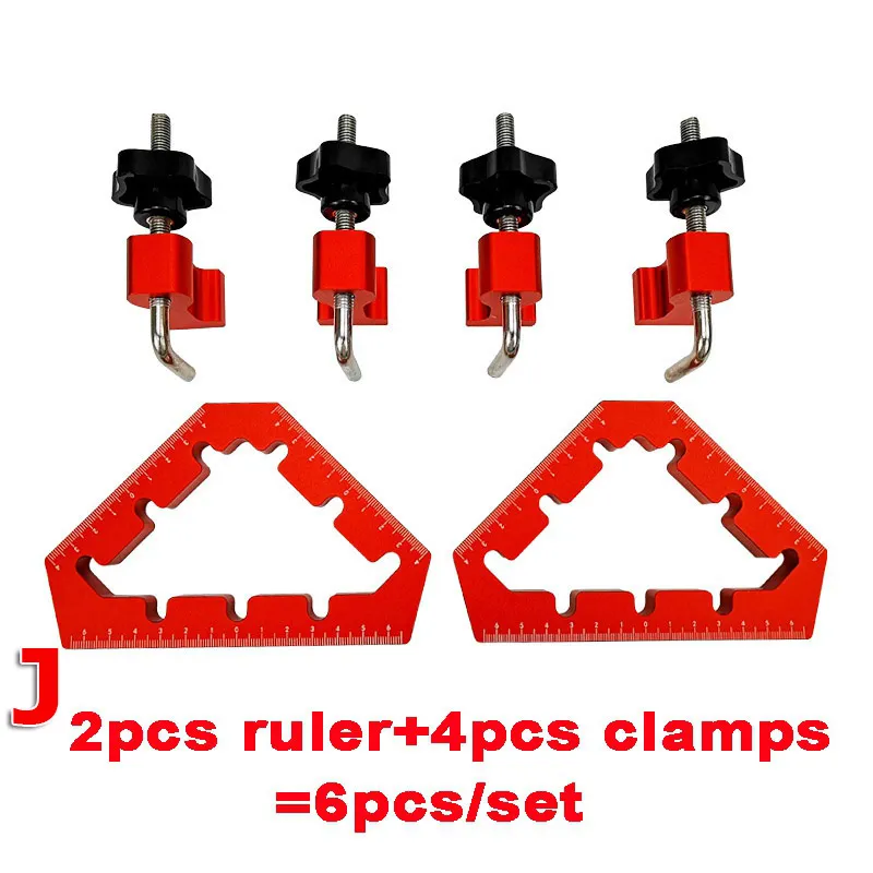 Herramienta de abrazaderas de &aacute;ngulo recto para carpinter&iacute;a