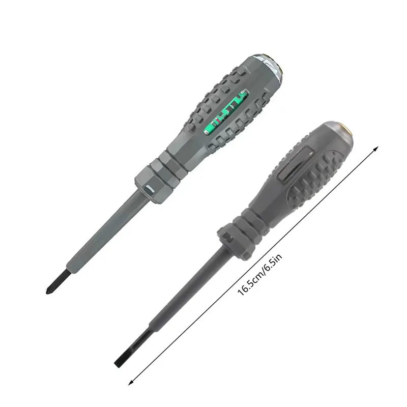 2 uds palabra/Destornillador de estrella 12-220V probador de voltaje port&aacute;til pluma AC/DC Detector de potencia de inducci&oacute;n destornillador herramienta manual de electricista