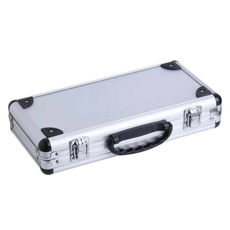 Caja de aluminio, 24 Uds., juego de brocas para enrutador de v&aacute;stago de 6,35 MM, fresa para carpinter&iacute;a empaquetada en caja de aluminio, cortador de carburo