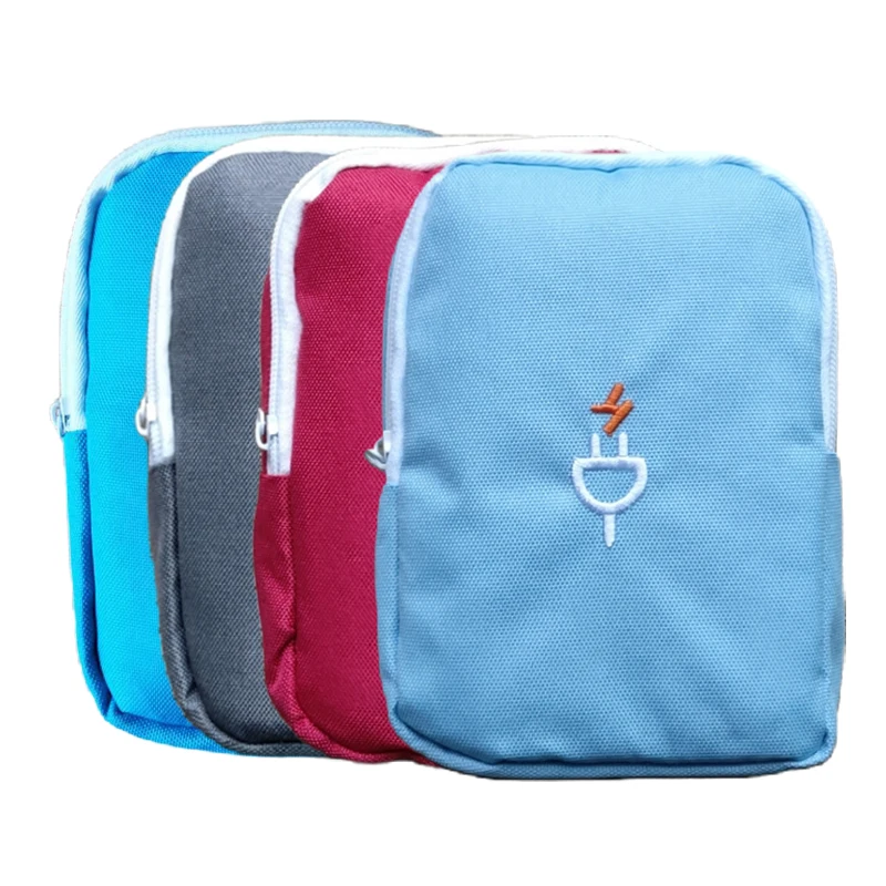 Bolsa organizadora de dispositivos de viaje, bolsa de cable digital port&aacute;til, accesorios electr&oacute;nicos, bolsa de Estuche de transporte de almacenamiento para banco de energ&iacute;a USB