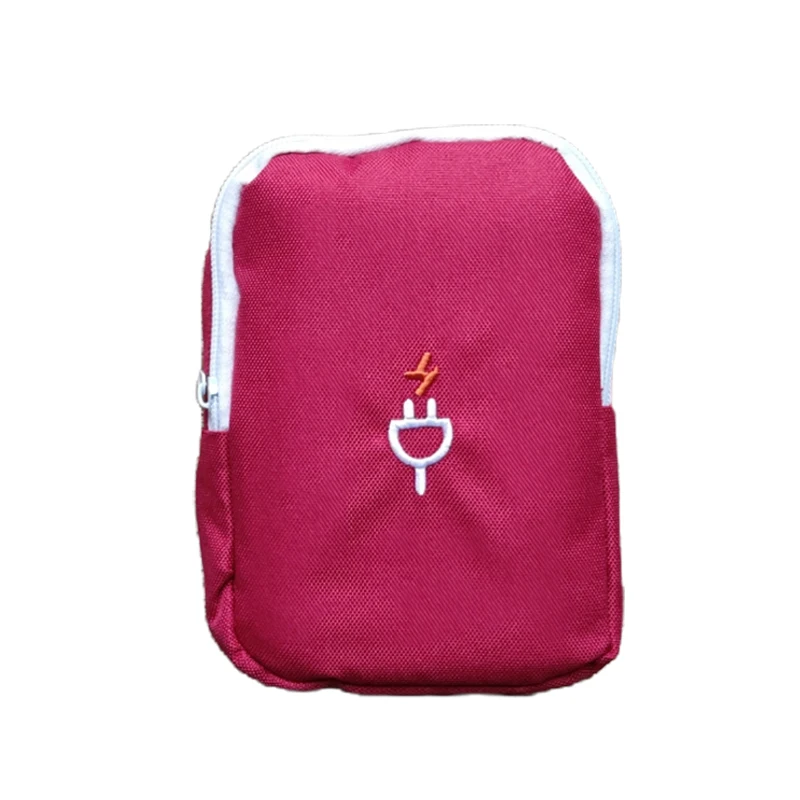 Bolsa organizadora de dispositivos de viaje, bolsa de cable digital port&aacute;til, accesorios electr&oacute;nicos, bolsa de Estuche de transporte de almacenamiento para banco de energ&iacute;a USB
