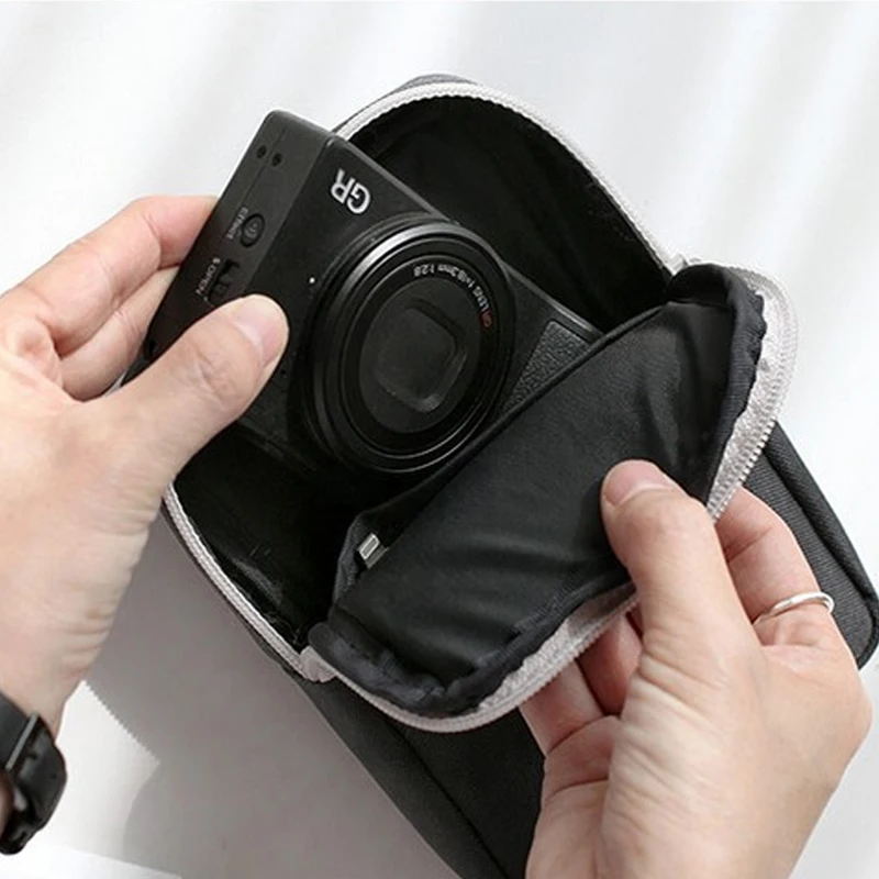 Bolsa organizadora de dispositivos de viaje, bolsa de cable digital port&aacute;til, accesorios electr&oacute;nicos, bolsa de Estuche de transporte de almacenamiento para banco de energ&iacute;a USB