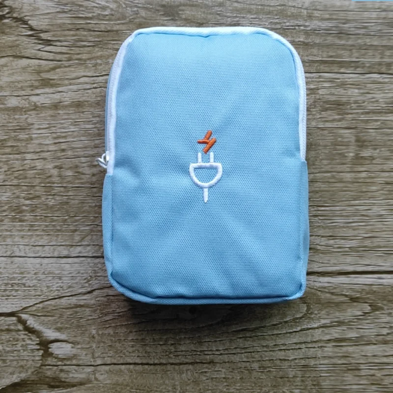 Bolsa organizadora de dispositivos de viaje, bolsa de cable digital port&aacute;til, accesorios electr&oacute;nicos, bolsa de Estuche de transporte de almacenamiento para banco de energ&iacute;a USB