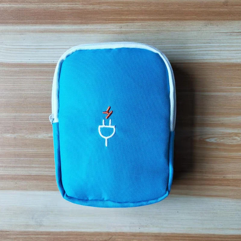 Bolsa organizadora de dispositivos de viaje, bolsa de cable digital port&aacute;til, accesorios electr&oacute;nicos, bolsa de Estuche de transporte de almacenamiento para banco de energ&iacute;a USB