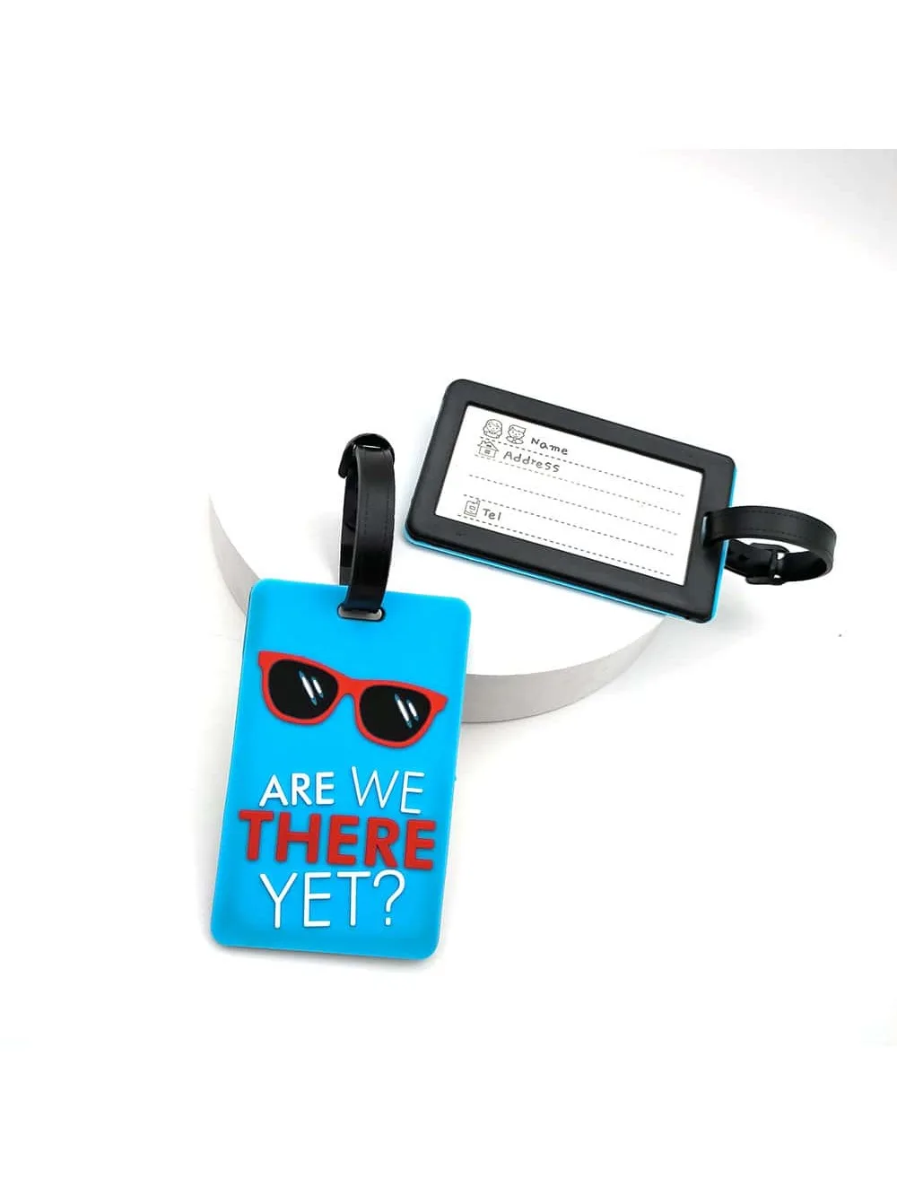 1PCS Luggage Tags Travel Accessories Silicone Suitcase Tags Fashion Style Silicon Portable Travel Label ID Address Holder