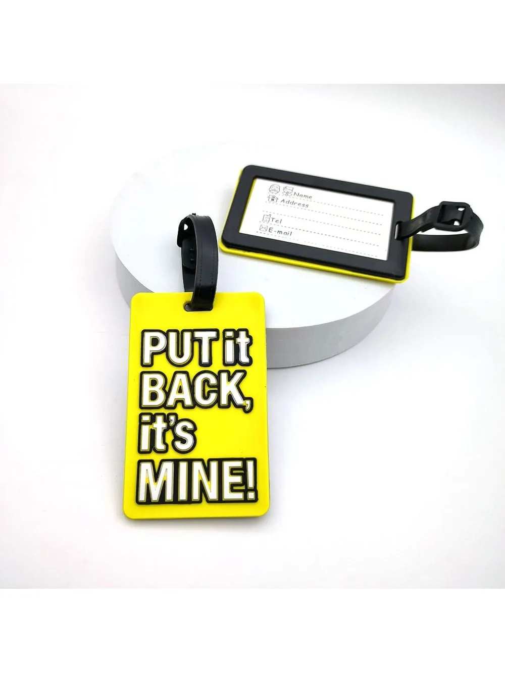 1PCS Luggage Tags Travel Accessories Silicone Suitcase Tags Fashion Style Silicon Portable Travel Label ID Address Holder