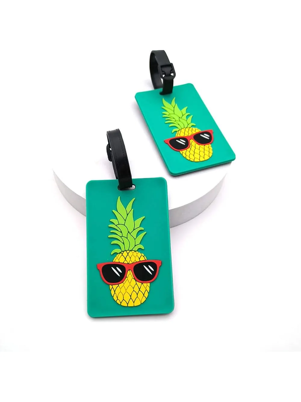 1PCS Luggage Tags Travel Accessories Silicone Suitcase Tags Fashion Style Silicon Portable Travel Label ID Address Holder