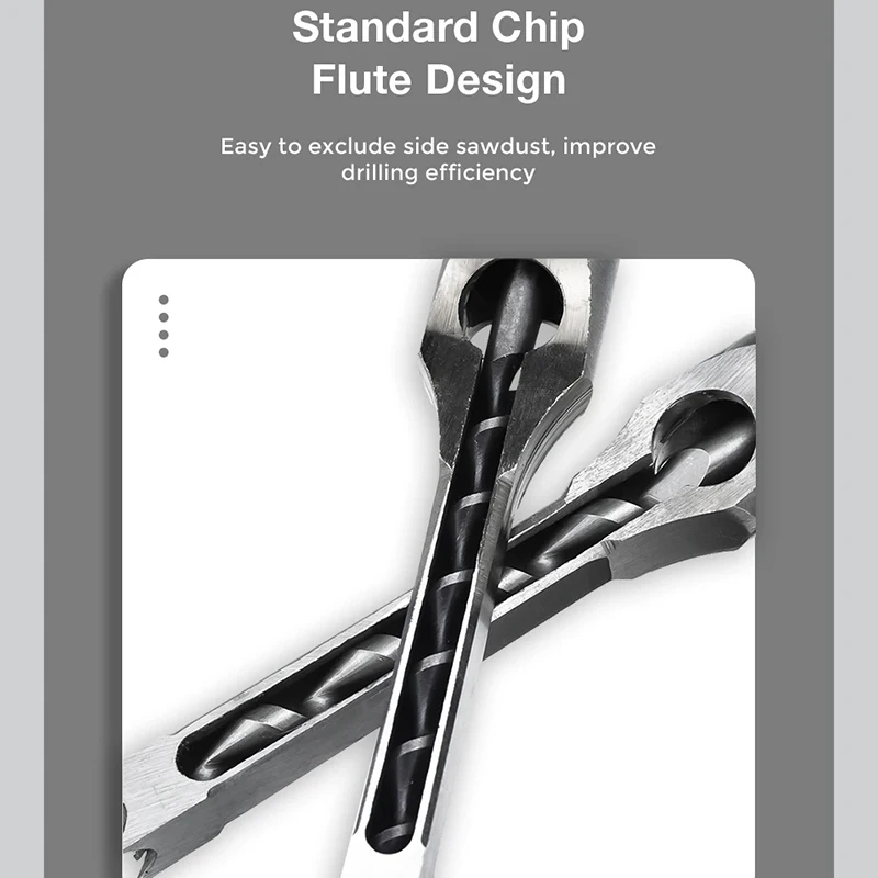 JUSTINLAU-taladro para agujeros cuadrado HSS, herramientas de taladro para carpinter&iacute;a, juego de taladro de cincel para embutir, muebles DIY, taladro cuadrado para carpinter&iacute;a