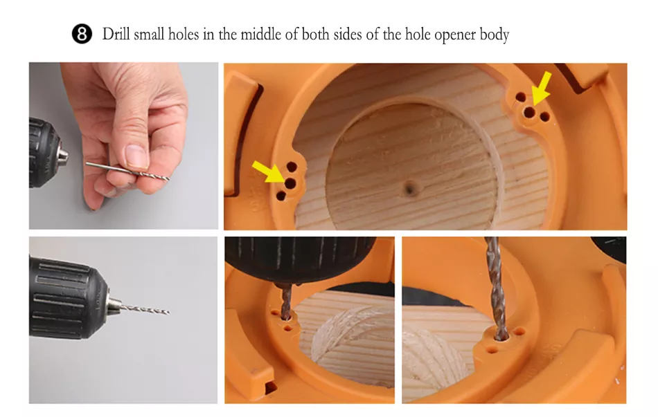 JIGHOLE-Kit de plantilla de bisagra oculta de 35mm, herramientas de carpinter&iacute;a adecuadas para instalaci&oacute;n de bisagras de puerta de armario con marco frontal